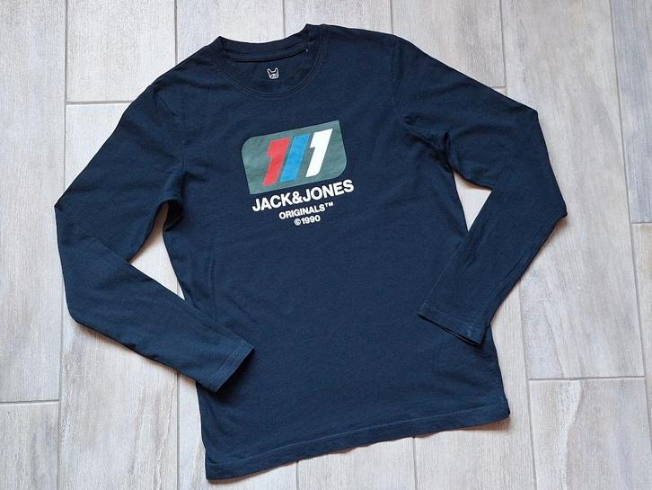 ★ M152 - Longsleeve Jack & Jones, Kinderen en Baby's, Kinderkleding | Maat 152, Zo goed als nieuw, Jongen, Shirt of Longsleeve