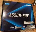 MAINBOARD ASROCK A520M-HDV AM4 socket, Nieuw, Ophalen of Verzenden, Socket AM4, AMD