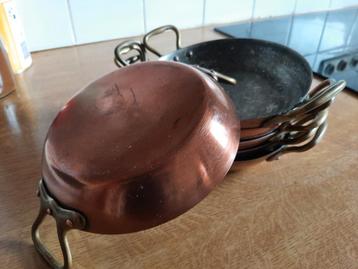 6 Cassolettes en cuivre beschikbaar voor biedingen