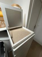 Malm ladekast met spiegel en 6 lades, Huis en Inrichting, Woonaccessoires | Spiegels, Ophalen, Minder dan 50 cm, Gebruikt, 100 tot 150 cm
