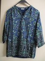 Blouse bleue Street One taille 40 à motif floral, Comme neuf, Taille 38/40 (M), Bleu, Street One