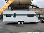 Hobby Prestige 620 CL 2024 ENKELE BEDDEN!, Caravans en Kamperen, Caravans, Schokbreker, Rondzit, Hobby, Bedrijf