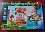 Ravensburger puzzel 2x24 stukjes "gigantosaurus" (als nieuw), Comme neuf, 10 à 50 pièces, 4 à 6 ans, Enlèvement ou Envoi
