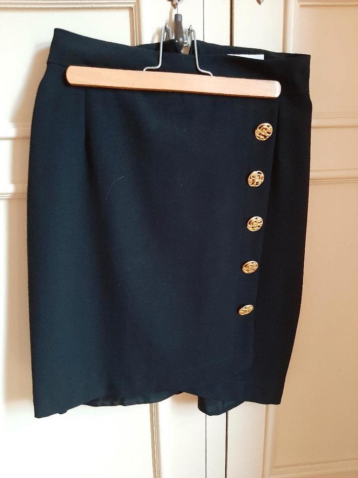 Jupe noire    T: 38   VICTOR, Kleding | Dames, Rokken, Zo goed als nieuw, Maat 38/40 (M), Zwart, Boven de knie, Ophalen of Verzenden