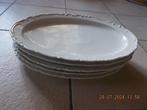 5 witte ovalen schalen, Huis en Inrichting, Keuken | Servies, Ophalen, Gebruikt, Schaal of Schalen