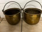 2 anciens chaudrons en cuivre 20 cm – Vintage, Antiquités & Art, Enlèvement, Cuivre