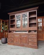 Antieke teakhouten grutterskast | Apothekerskast  #2643, Antiek en Kunst, Antiek | Meubels | Kasten, Ophalen of Verzenden