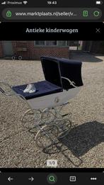 Antieke kinderwagen wit blauw, Kinderen en Baby's, Ophalen, Zo goed als nieuw