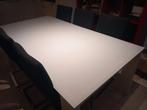 Tafel + 6 stoelen huis inrichting wonen Eettafel Eetkamer, Ophalen, 100 tot 150 cm, Glas, Vijf personen of meer