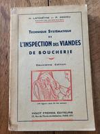 Technique systématique de l’inspection des viandes de bouche, Livres, Animaux & Animaux domestiques, Utilisé, Enlèvement ou Envoi