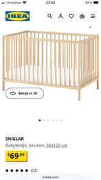 Ikea Sniglar babybedje, Kinderen en Baby's, Babywiegjes en Ledikanten, Ophalen of Verzenden, Zo goed als nieuw, Ledikant