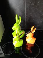 Decoratie beeldjes konijntjes J-line te koop, Huis en Inrichting, Ophalen