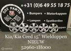 KIA WIELDOPPEN 15" INCH SET ORIGINEEL NIEUW ONGEBRUIKT, Ophalen of Verzenden, Gebruikt