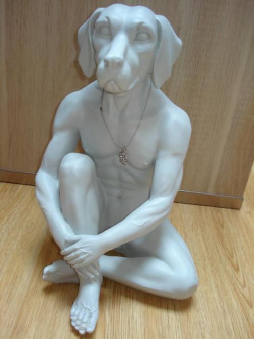 Kare design Gangster dog hond grijs, Antiek en Kunst, Kunst | Designobjecten, Verzenden