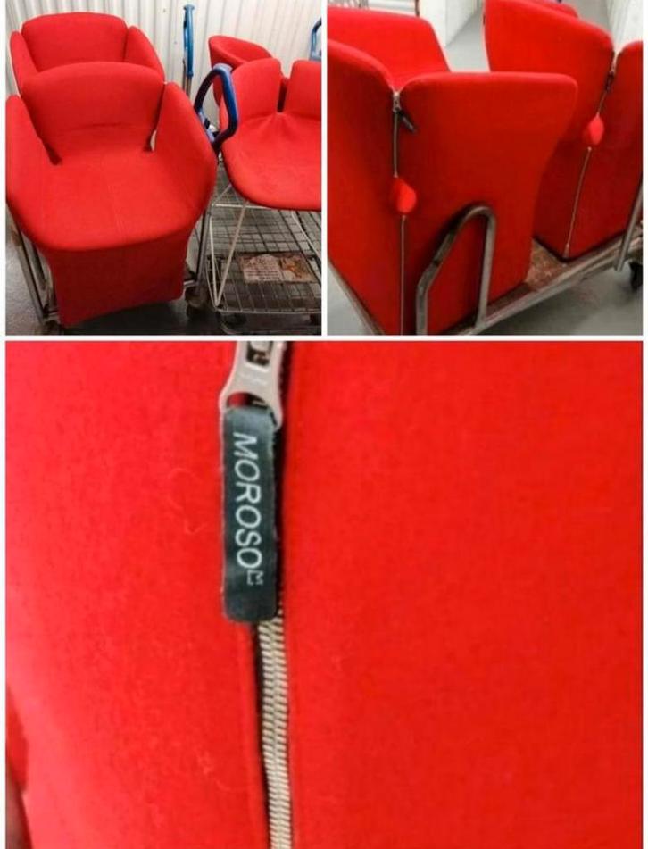 Mes 😃 2 🛋 FAUTEUILS BLOOMY ? Petit ? P. URQUIOLA Design ?, Maison & Meubles, Fauteuils, Comme neuf, Synthétique, Métal, Tissus