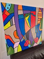 Abstract schilderij, Antiek en Kunst, Ophalen