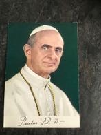 postkaart Paus Paulus VI, Verzamelen, Ophalen of Verzenden