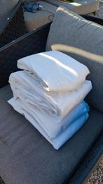 4 waterdichte matrasbeschermers 90 x 200, Ophalen, Gebruikt, Eenpersoons, Wit