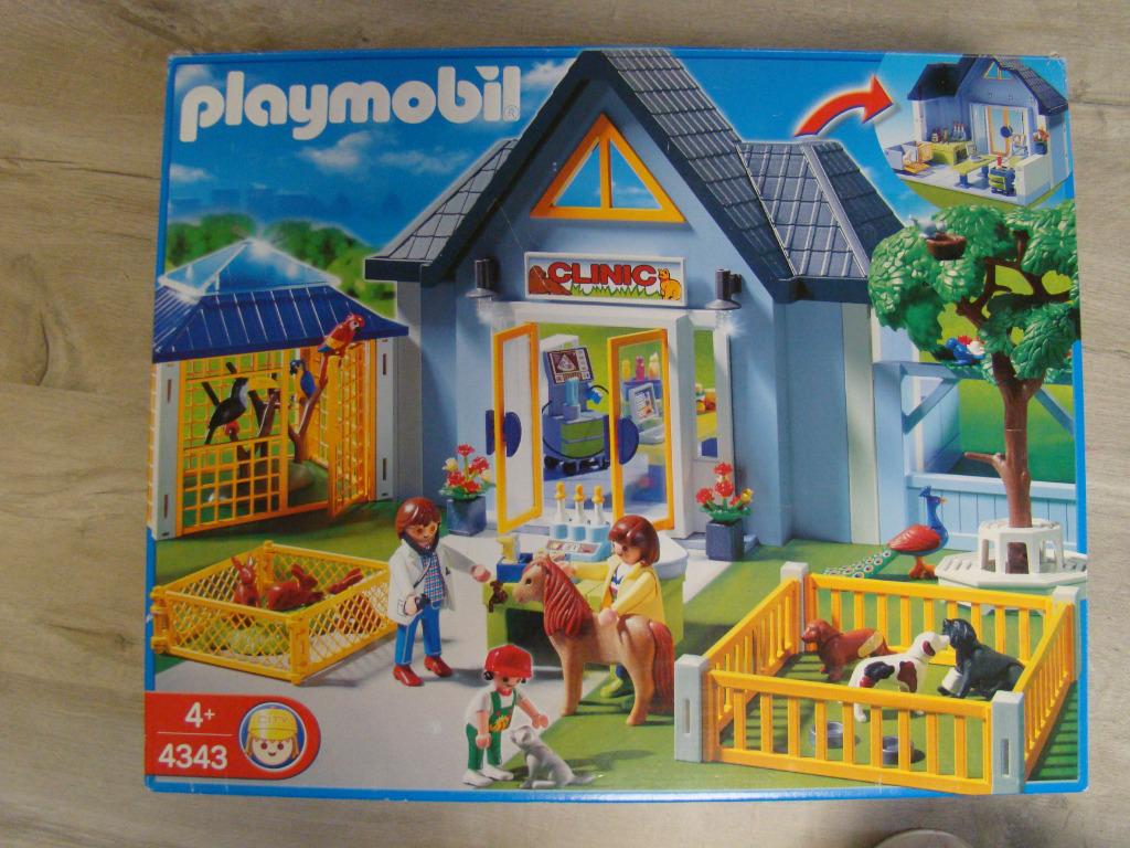 Playmobil Double Cage Clinique Vétérinaire - Occasion, Pièces Diverses, Voir Photo