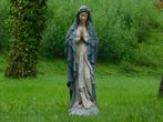 Statue de Marie XL avec Rosaire - Polystone - En Couleur, Antiquités & Art, Enlèvement ou Envoi