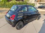 Fiat 500 Lounge 1.2 2016, Auto's, Voorwielaandrijving, 4 cilinders, Leder en Stof, Zwart