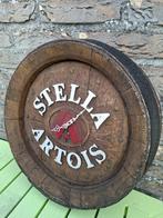 Reclamebord Stella Artois in tondeksel vorm, Verzamelen, Ophalen of Verzenden, Nieuw, Reclamebord, Plaat of Schild, Stella Artois