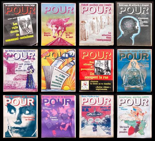 Hebdo POUR · 93 numéros de 1977 à 1981, Boeken, Tijdschriften en Kranten, Zo goed als nieuw, Ophalen of Verzenden