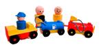 Fisher Price trein fuel vintage + 2 grote figuren, Enlèvement ou Envoi, Utilisé, Set de jeu