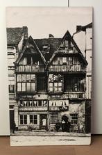 Grote zwartwit foto Oud-Antwerpen Sint-Walburgisplein, Huis en Inrichting, Woonaccessoires | Schilderijen, Tekeningen en Foto's