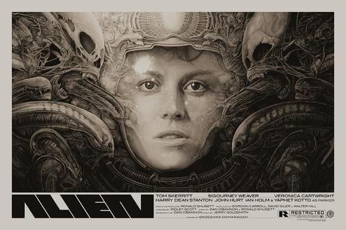 Alien Art Print Gabz No Sideshow Prime 1 Predator, Verzamelen, Posters, Zo goed als nieuw, Ophalen