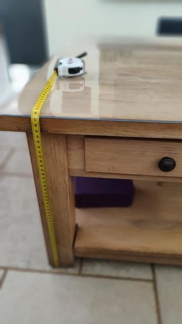 Massief eiken salontafel. Prima staat. beschikbaar voor biedingen