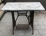 Singer Onderstel Gietijzer Marmeren Blad, Antiek en Kunst, Ophalen
