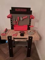 Smoby Black & Decker Bricolo werkbank + accessoires, Kinderen en Baby's, Ophalen, Zo goed als nieuw