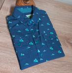 Blauw hemd maat 128, Ophalen of Verzenden, Zo goed als nieuw, Jongen, Overhemd of Blouse
