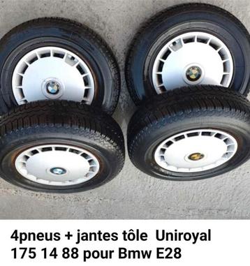 Velgen van plaatwerk + banden + wieldop BMW serie 5 E28 beschikbaar voor biedingen