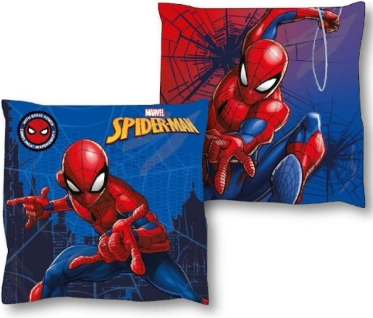Spiderman Kussen - Marvel - Dubbelzijdig Sierkussen, Kinderen en Baby's, Kinderkamer | Inrichting en Decoratie, Nieuw, Kleed of Kussen