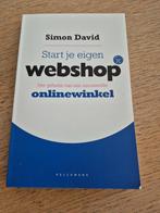 Boek Start je eigen webshop, Boeken, Informatica en Computer, Ophalen of Verzenden, Zo goed als nieuw, Overige onderwerpen, Simon David