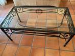 Smeedijzeren salontafel, Ophalen, Glas