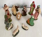 Oude Vlaamse Kerststal (13 beeldjes), Diversen, Kerst, Gebruikt, Ophalen of Verzenden