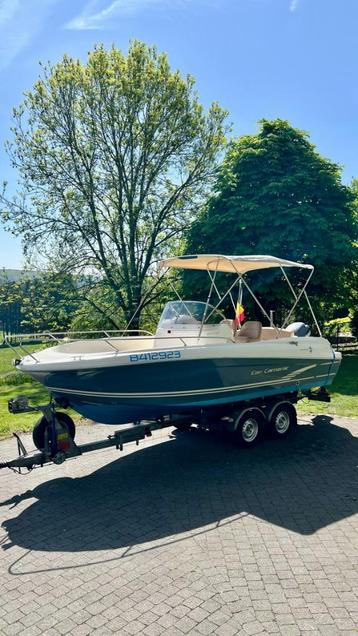 Top onderhouden motorboot + trailer Jeanneau Cap Camarat 6.5, Watersport en Boten, Ophalen, Gebruikt, 50 pk of meer, 6 tot 9 meter