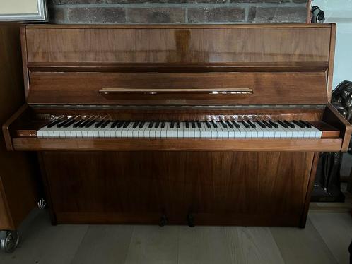 Geyer piano hoogglans - hoogte 110 cm - in zeer goede staat, Muziek en Instrumenten, Piano's, Gebruikt, Piano, Bruin, Hoogglans