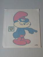 Grand autocollant Grand Schtroumpf BP, Verzamelen, Smurfen, Verzenden, Zo goed als nieuw, Grote Smurf, Overige typen