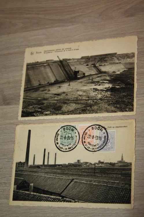 2x oude Zwart Wit postkaarten (steenfabriek Boom 1959), Verzamelen, Postkaarten | België, Gelopen, Antwerpen, 1940 tot 1960, Ophalen of Verzenden