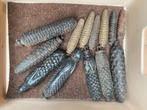Lot gewichten voor antieke klokken, 23 stuks., Ophalen