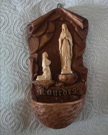 Vintage wijwatervat Heilige Maagd Maria beschikbaar voor biedingen