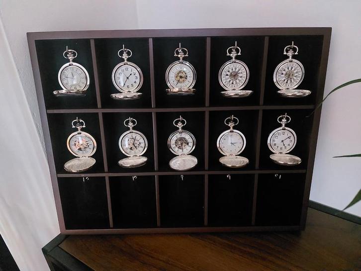 Montre gousset Atlas collection trains, Verzamelen, Overige Verzamelen, Gebruikt, Ophalen of Verzenden