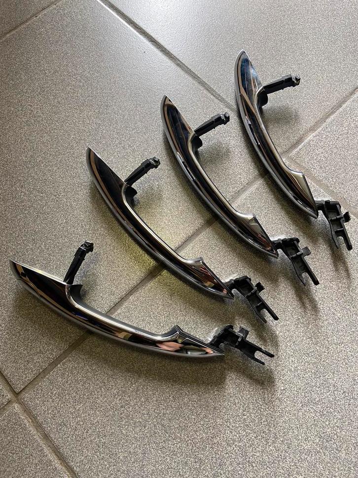 Originele set Mini deurgrepen chrome - sfeerverlichting, Autos : Pièces & Accessoires, Carrosserie & Tôlerie, Enlèvement ou Envoi