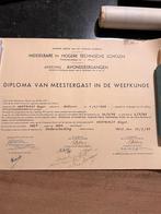 Oude diploma's middelbaar, toneel en cultuurspreiding, Plech, Ophalen of Verzenden