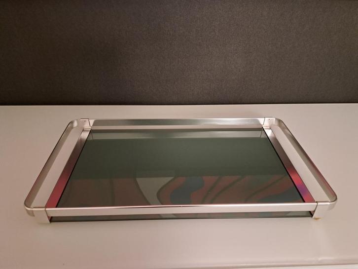 Dienblad – vintage, Huis en Inrichting, Woonaccessoires | Dienbladen, Zo goed als nieuw, Metaal, Rechthoekig, Ophalen