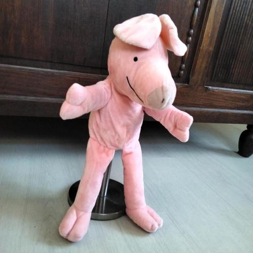 varken max velthuijs handpop knuffel, Kinderen en Baby's, Speelgoed | Knuffels en Pluche, Gebruikt, Kikker, Ophalen of Verzenden